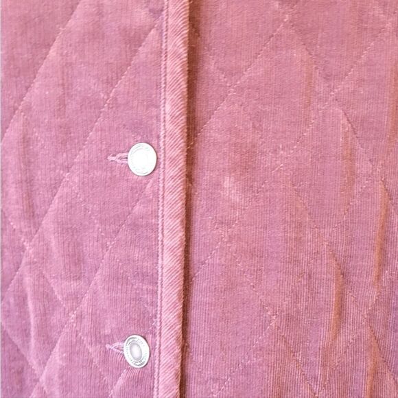 Charter Club Mauve Micro Corduroy Quilted Chore Jacket - Picture 6 of 6